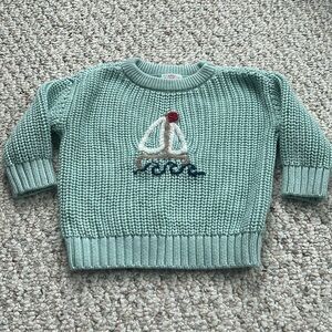Embroidered sailboat sweater Cat &Jack green 3-6 months green
